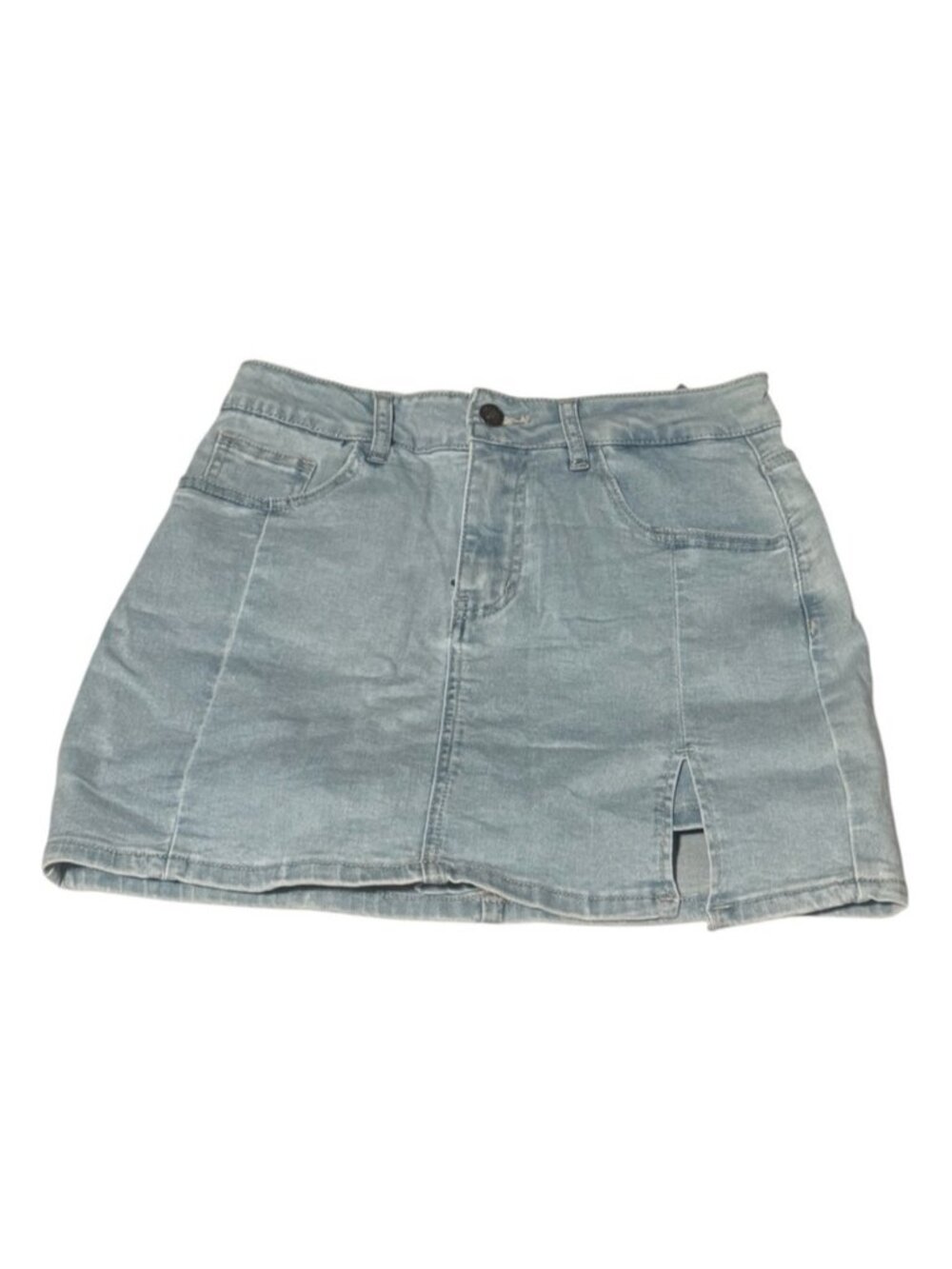 Light Wash Denim Mini Skort Size Small💟